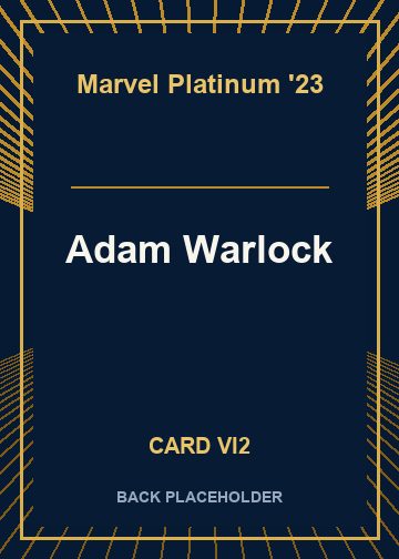 Adam Warlock back card image