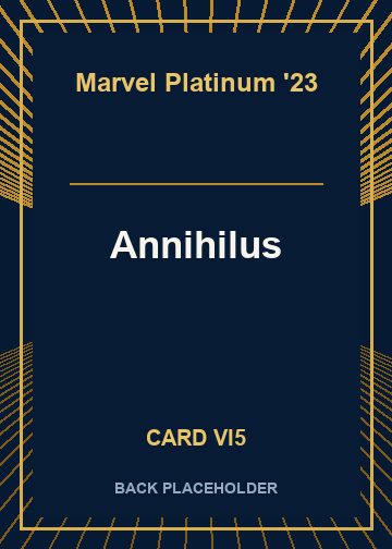 Annihilus back card image