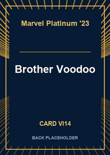 Brother Voodoo back card image