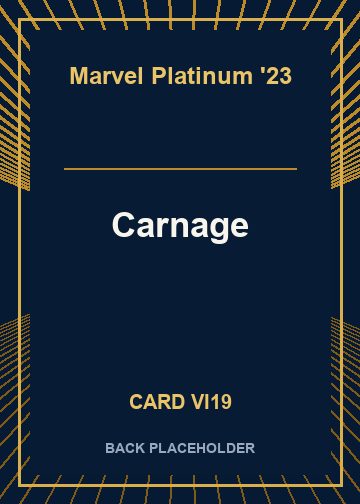 Carnage back card image