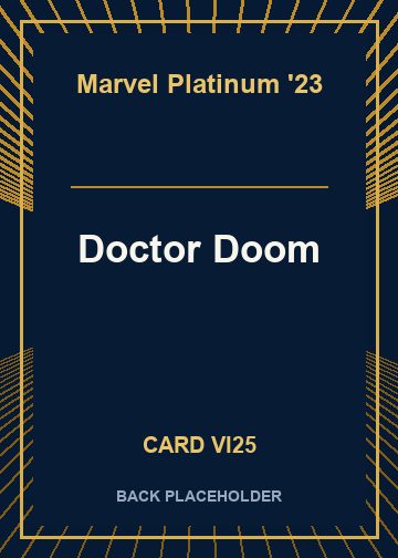 Doctor Doom back card image