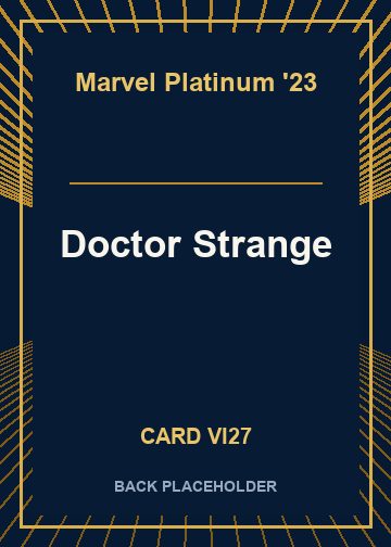 Doctor Strange back card image