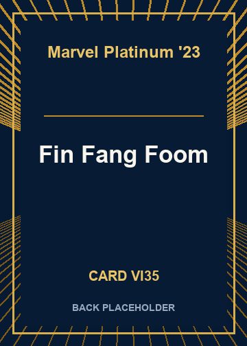Fin Fang Foom back card image