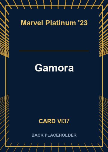 Gamora back card image