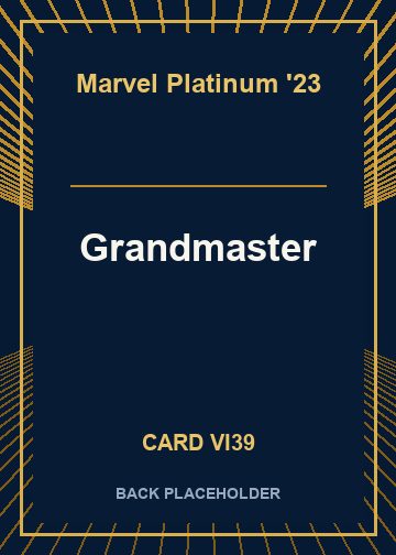 Grandmaster back card image