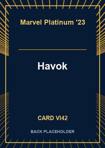 Havok back card image