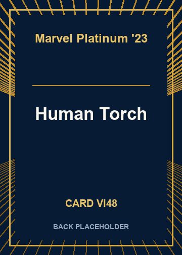 Human Torch back card image