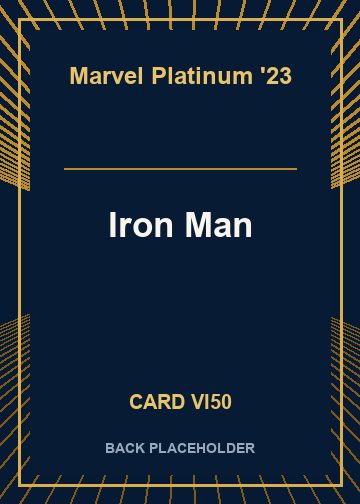 Iron Man back card image