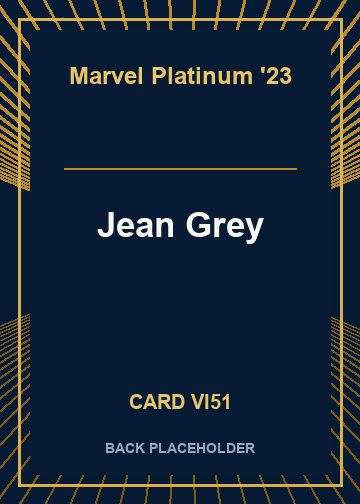 Jean Grey back card image