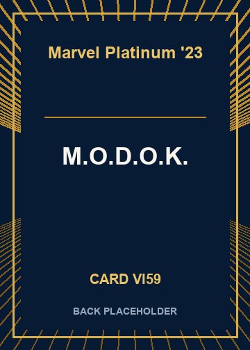 M.O.D.O.K. back card image
