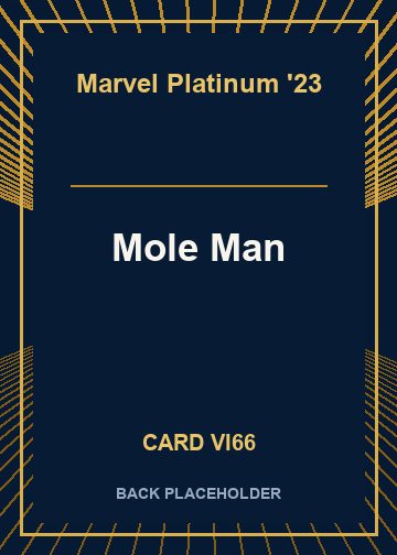 Mole Man back card image