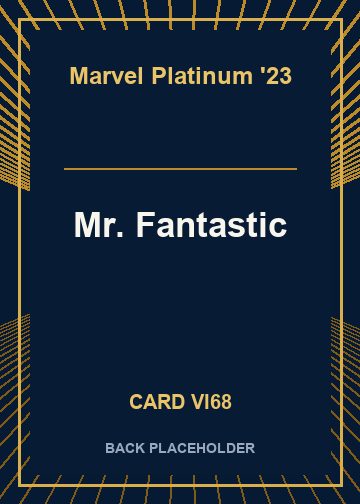 Mr. Fantastic back card image