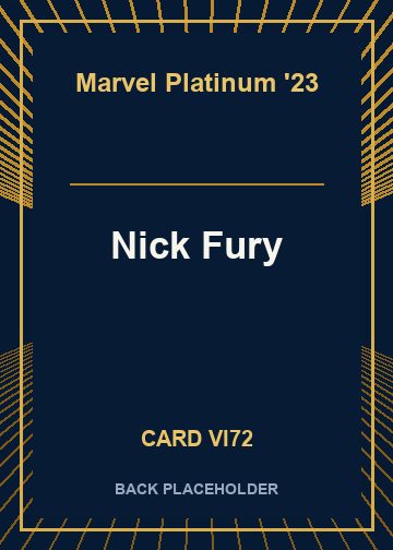 Nick Fury back card image