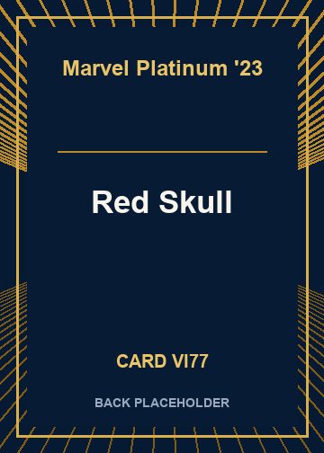 Red Skull back card image