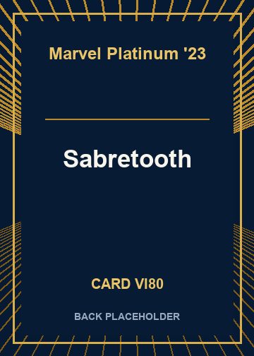 Sabretooth back card image