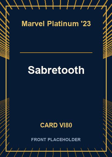 Sabretooth front card image
