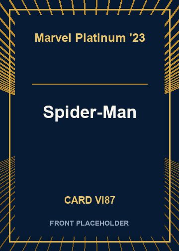 Spider-Man front card image