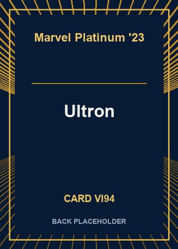 Ultron back card image