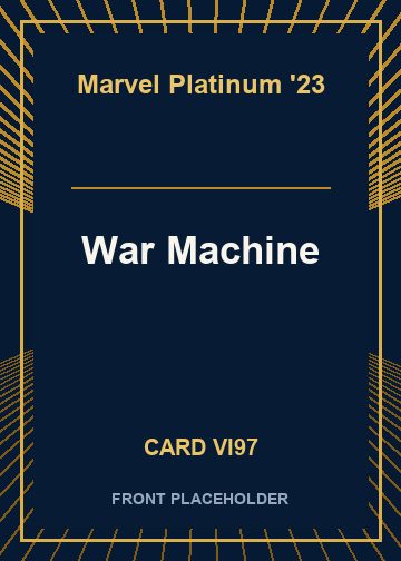 War Machine front card image