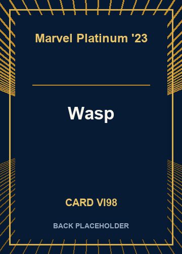 Wasp back card image