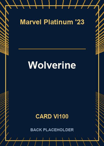 Wolverine back card image