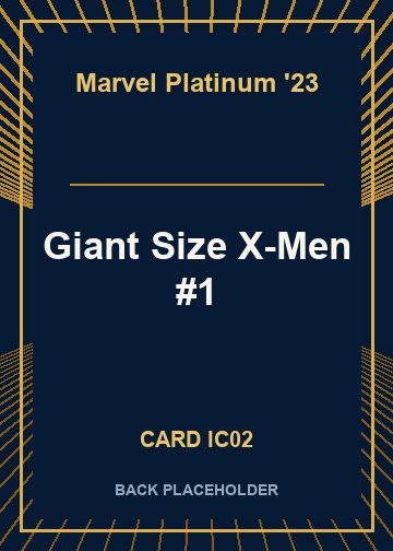 Giant Size X-Men #1 back card image