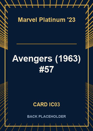 Avengers (1963) #57 back card image