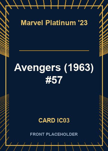 Avengers (1963) #57 front card image