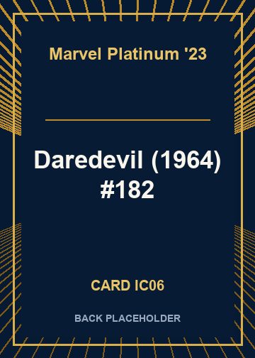 Daredevil (1964) #182 back card image