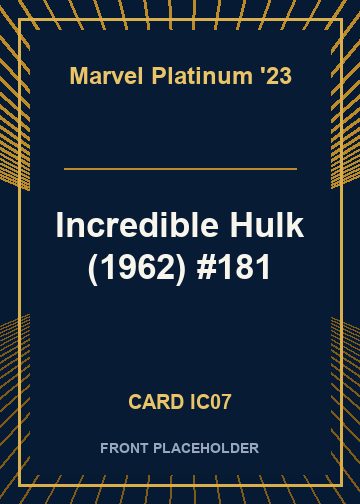 Incredible Hulk (1962) #181 card thumbnail