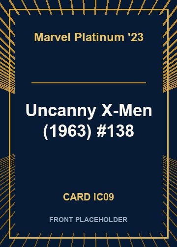 Uncanny X-Men (1963) #138 card thumbnail
