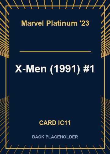 X-Men (1991) #1 back card image