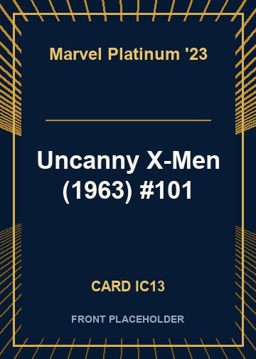 Uncanny X-Men (1963) #101 card thumbnail