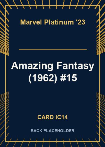 Amazing Fantasy (1962) #15 back card image
