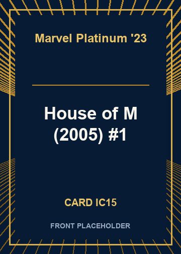House of M (2005) #1 card thumbnail