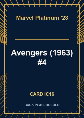 Avengers (1963) #4 back card image