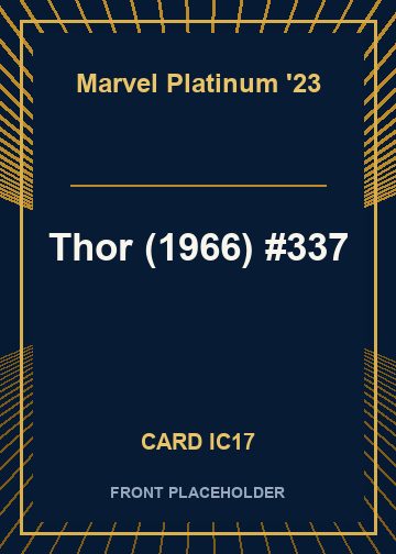 Thor (1966) #337 front card image