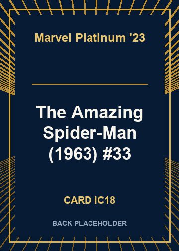 The Amazing Spider-Man (1963) #33 back card image
