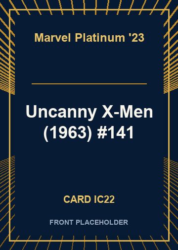 Uncanny X-Men (1963) #141 card thumbnail