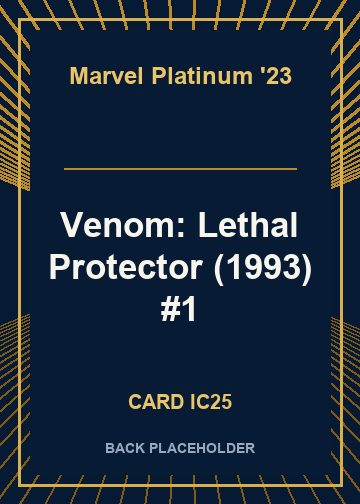 Venom: Lethal Protector (1993) #1 back card image