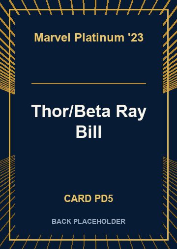 Thor/Beta Ray Bill back card image