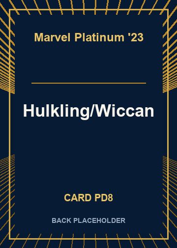 Hulkling/Wiccan back card image