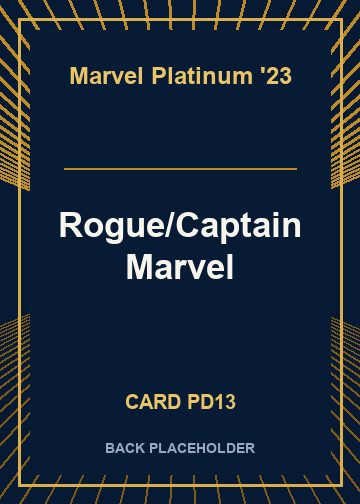 Rogue/Captain Marvel back card image