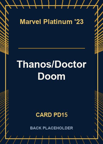 Thanos/Doctor Doom back card image
