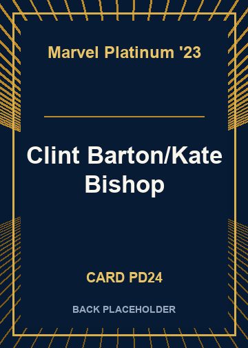 Clint Barton/Kate Bishop back card image