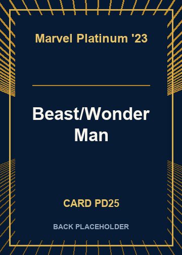 Beast/Wonder Man back card image