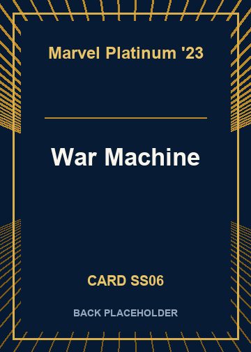 War Machine back card image