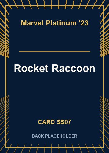 Rocket Raccoon back card image