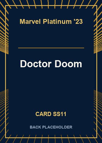 Doctor Doom back card image