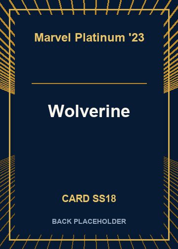 Wolverine back card image